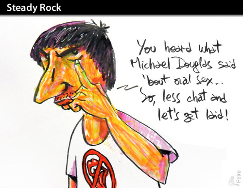 Cartoon: Steady Rock (medium) by PETRE tagged oral,douglas