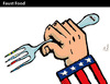 Cartoon: FAUST FOOD (small) by PETRE tagged american intervention