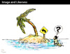 Cartoon: Image and Likeness (small) by PETRE tagged pictogram desert island