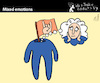 Cartoon: Mixed emotions (small) by PETRE tagged emotions,thrills,gefühle
