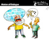 Cartoon: Motion of Dialogue (small) by PETRE tagged dialogue,dialog