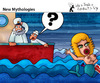 Cartoon: New Mythologies (small) by PETRE tagged gmo,mermaids