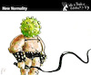 Cartoon: New Normality (small) by PETRE tagged world covid19 coronavirus plague sadomaso