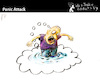 Cartoon: Panic Attack (small) by PETRE tagged pain fear psychic