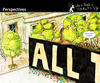 Cartoon: Perspectives (small) by PETRE tagged crowd,people,manifestation,politics