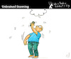 Cartoon: Unbrained storming (small) by PETRE tagged brainstorming gedanken toughts procrastination