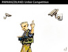 Cartoon: Unfair Competition (small) by PETRE tagged paparazzi,cameras,photographer