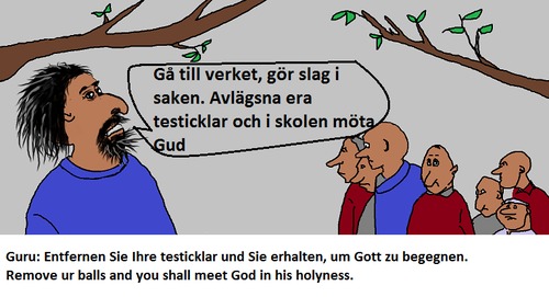 Cartoon: According to Guru (medium) by Hezz tagged religion