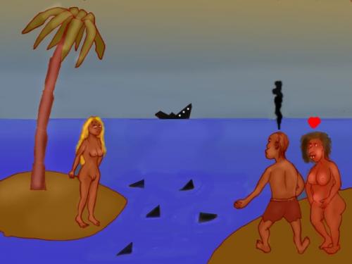 Cartoon: Islanders (medium) by Hezz tagged to,islands