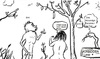 Cartoon: Forbidden in Eden (small) by Hezz tagged adan,and,eve