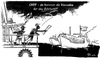 Cartoon: BP versucht es mit Plan B (small) by Peter Knoblich tagged bp,golf,mexico,ölkatastrophe,bohrloch,ölpest,vuvuzela,wm