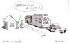 Cartoon: Home - sweet mobile home (small) by Peter Knoblich tagged urlaub holidays mobile home wohnmobil caravan familie family