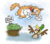 Cartoon: lindas cat (small) by east coast cartoons tagged cat,cats,duck
