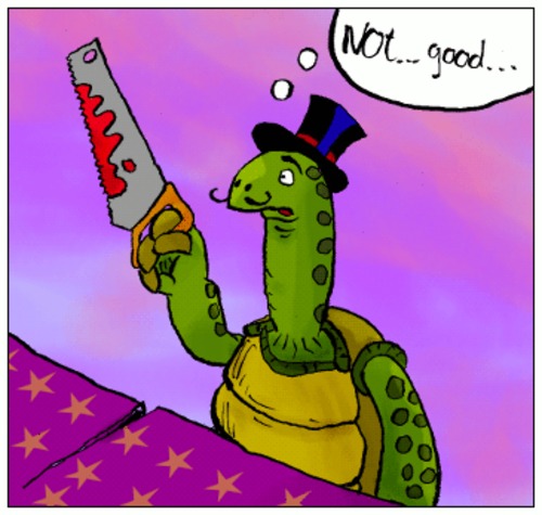 Cartoon: Magic Trick (medium) by andriesdevries tagged magic,trick,magician,illusionist,turtle