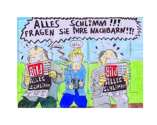 Cartoon: Alles schlimm (medium) by Matthias Stehr tagged culture