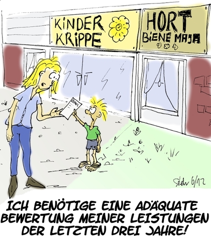 Cartoon: Karriereplanung (medium) by Matthias Stehr tagged karriere,kinder,career,business