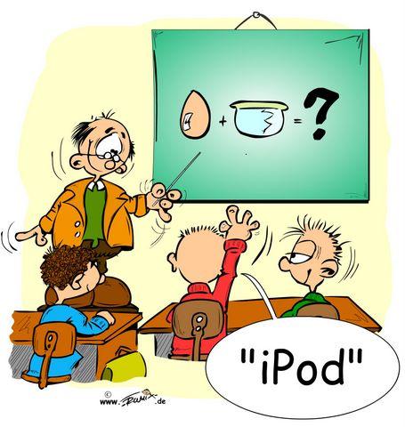 Cartoon: Moderne Leere (medium) by Trumix tagged lehrer,pisastudie,schulreform,ipod