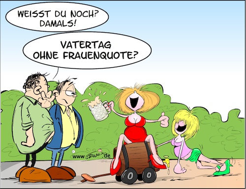 Cartoon: Vatertag (medium) by Trumix tagged vatertag,christi,himmelfahrt,frauenquote,feiertag,vatertag,christi,himmelfahrt,frauenquote,feiertag
