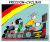 Cartoon: Freedom Cyling (small) by Trumix tagged klima,burnout,erde,klimakrise,energiekrise,wirschaffendas,umwelt