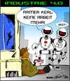 Cartoon: Industrie 4.0 (small) by Trumix tagged industrie4,roboter,kuenstliche,intelligenz,ki,computer,software,arbeitsplätze,arbeitslosigkeit