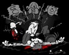 Cartoon: Zivilcourage (small) by Trumix tagged zivilcourage,angst,mut,prügelei,agression,schlägerei,trummix,gewalt,bildung,education,generation,jugend,ubahn,schläger