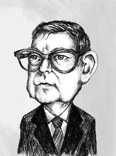 Cartoon: Dmitri Shostakovich (medium) by gartoon tagged composer,pianist,musician,artist