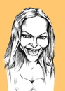 Cartoon: Angelina (small) by gartoon tagged actress artist famous people
