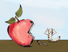 Cartoon: no comment (small) by gartoon tagged apple,defense