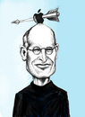 Cartoon: Steve Jobs (small) by gartoon tagged people,entrepreneur,marketer,inventor