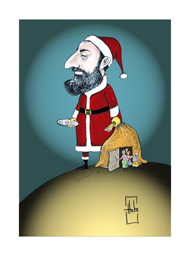 Cartoon: Halit Ergenc (medium) by Hule tagged hapyy,new,year