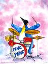 Cartoon: Schlagzeug Pinguin (small) by Wichtl Silvia tagged pinguine,penguins,musiker