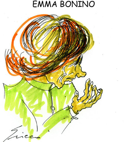 Cartoon: Emma Bonino partito radicale Ita (medium) by Grieco tagged grieco,bonino,radicali