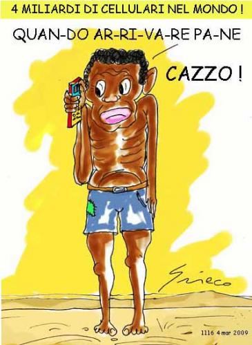 Cartoon: Fame e dintorni (medium) by Grieco tagged grieco,fame,nel,mondo,cellulari