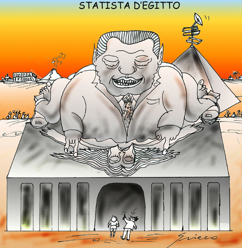 Cartoon: LO STATISTA (medium) by Grieco tagged grieco,statista,italia,berlusconi