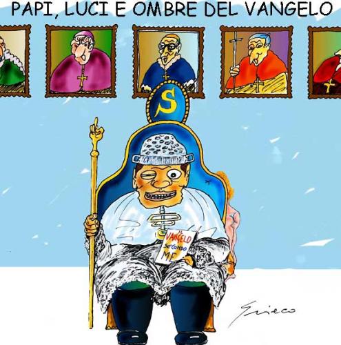 Cartoon: Luci  e Ombre (medium) by Grieco tagged grieco,vangelo,papi