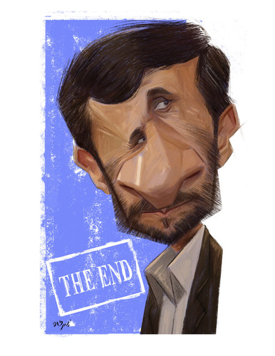 Cartoon: AHMADI NEJAD (medium) by nader_rahmani tagged ahmadi,nejad