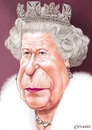 Cartoon: Queen Elizabeth II (small) by penava tagged karikatur koenigin england caricature english british royal queen elizabeth