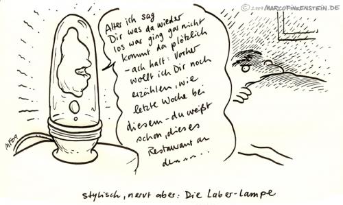 Cartoon: Laberlampe (medium) by MarcoFinkenstein tagged labern,lampen,bett,nerven