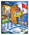 Cartoon: French loo 2 (small) by Nick Lyons tagged golf,french,loo,sport,wc,toilet,toilette,france,bar,cafe,joke