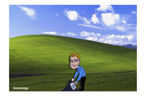 Cartoon: Hastwindows (medium) by samaniego tagged hastwindows,windows,billgates