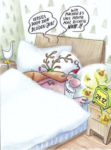 Cartoon: fest der liebe (medium) by Petra Kaster tagged weihnachen,liebe,rentiere,weihnachtsmann,weihnachen,liebe,rentiere,weihnachtsmann
