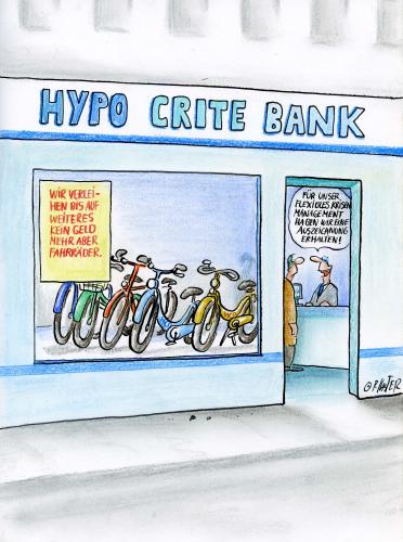 Cartoon: hypocrite (medium) by Petra Kaster tagged hypotheken,geldpolitik,börsencrash,dax,börse,finanzkrise,wirtschaftskrise,finanzchrash,fahrradverleih,geldverleih,bankkredite,krisenmangement