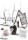 Cartoon: klimamärchen (small) by Petra Kaster tagged klimawandel,trockenheit,waldbrände,hexe,hänselundgretel,klimaleugner,wassermangel,okologie,sterbendewälder,umweltzerstötung,artensterben,mensch