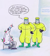 Cartoon: tropeninstitut (small) by Petra Kaster tagged umwelt,epedmien,urlaub,auslandsurlaub,viren,erreger,tropeninstitut,medizin,reisen,flugreisen,auslandreisen