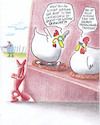 Cartoon: verschwörungstheorie (small) by Petra Kaster tagged ostern,hühner,verschwörungstheorien,eier,füchse,eltern,kinder