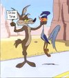 Cartoon: Chow time (small) by Gpac tagged wil,coyote,gets,the,bird