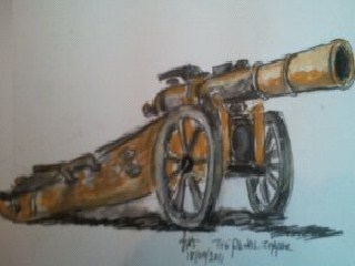 Cartoon: Cannon Gun (medium) by jjjerk tagged cannon,gun,irish,ireland,1798,rebellion,cartoon,caricature
