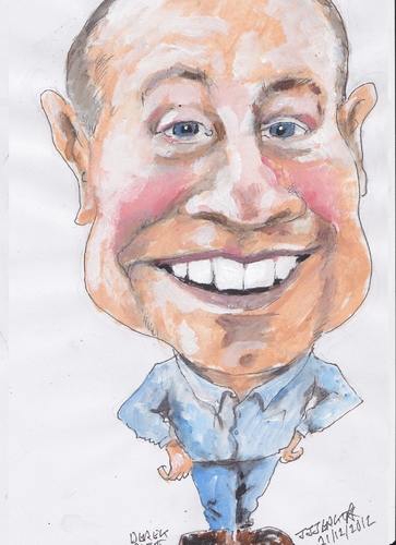 Cartoon: Derek (medium) by jjjerk tagged blue,portrait,caricature,cartoon,darndale,ireland,irish,dublin,centre,bell
