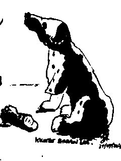 Cartoon: Give me the paw (medium) by jjjerk tagged paw,dog,broken,dalmatian,cartoon,animal,caricature