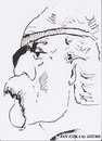 Cartoon: Jan Zizka (small) by jjjerk tagged jan zizka hussite tank cartoon caricature mustache patch sigismund holy roman emperor